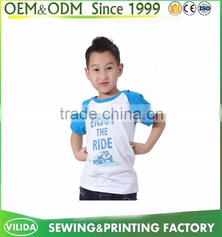 Oem Yellow Kid's Tee Shirt With Custom Design Embroidery Screen Printing Factory Price