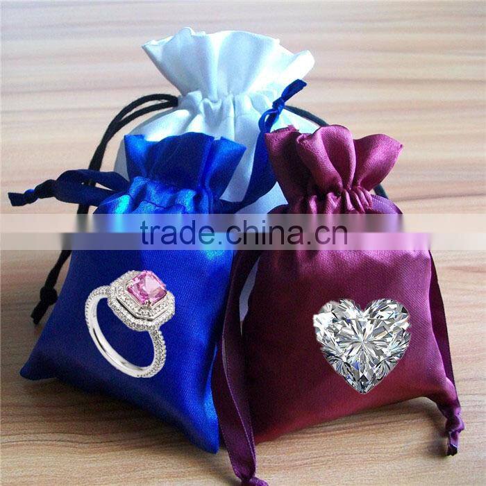 customized Fashion hot selling satin pouch bags