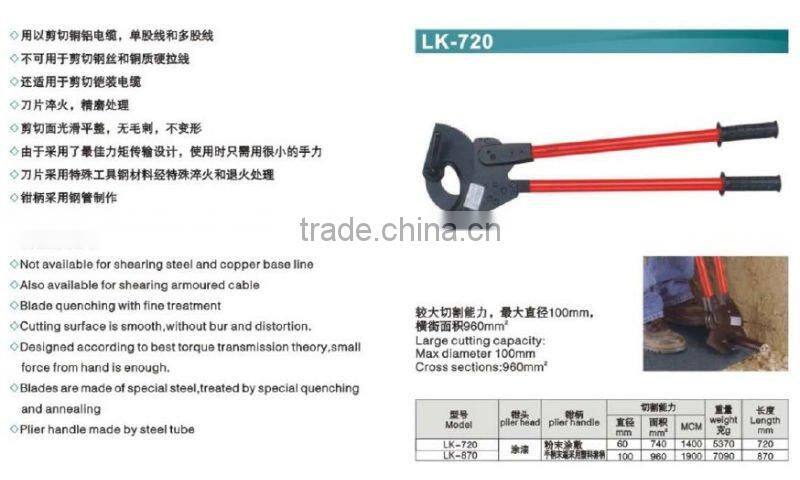 LK-250 rachet cable cutters