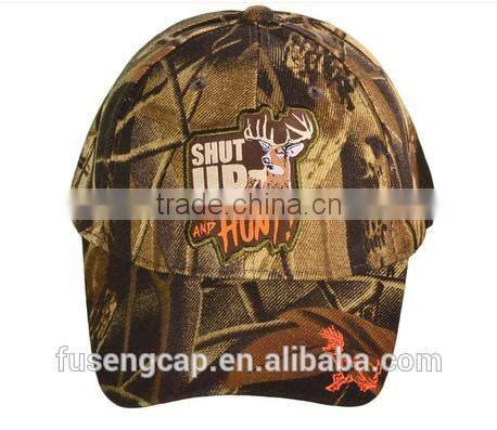 Hot popular hunter baseball caps/character camo printed baseball caps