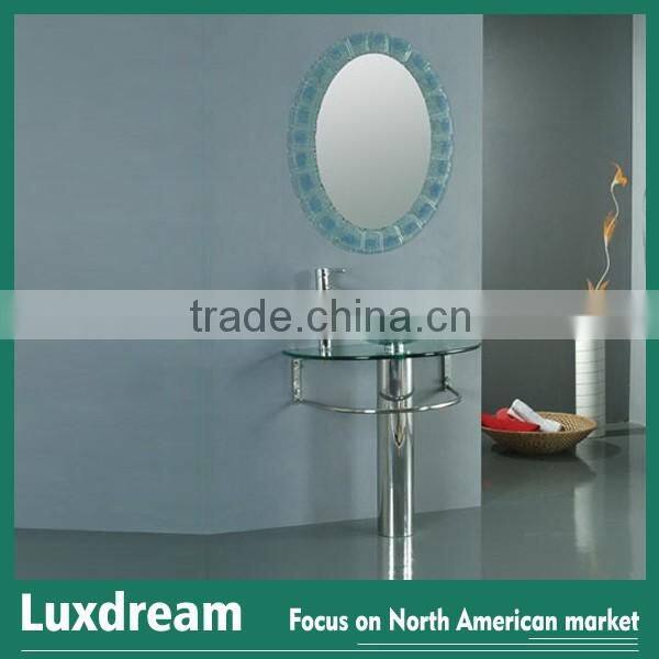 modern slim bathroom glass wash basin