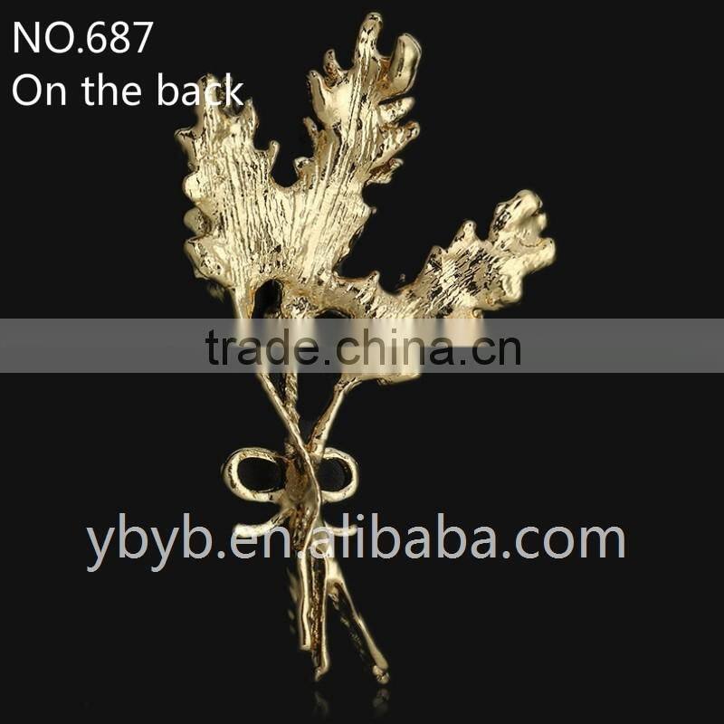 yiwu metal leaf hair accessories jewelry accessories garment accessories and trims--687