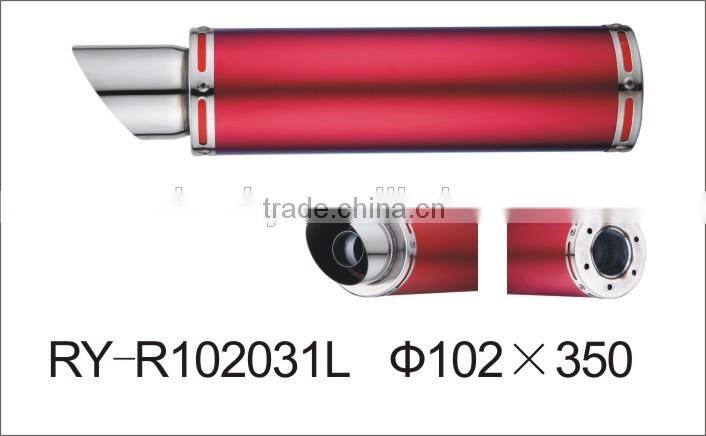 SCL-2013030375 DIA motorcycle muffler 102*350 motorcycle racing parts