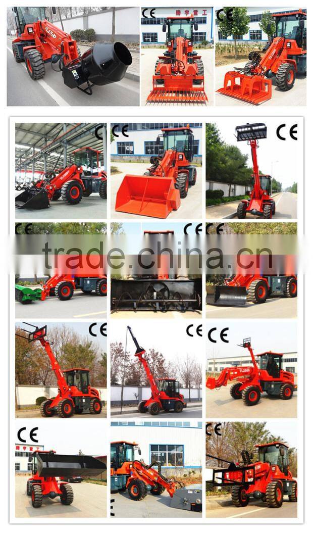 cheap wheel loader price TL1500 front end loader for sale