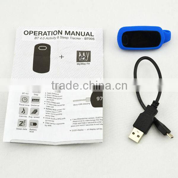 portable four colors V4.0 mini bluetooth tracker compatible with IOS system for health