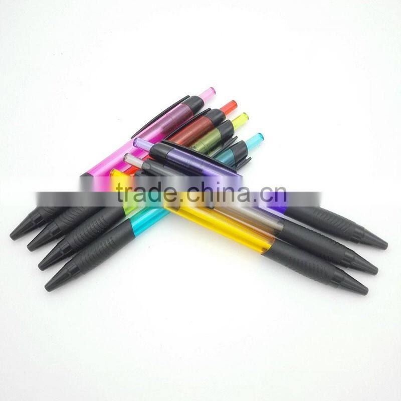 LOGOprinting ball pen with Black clip and black Grip