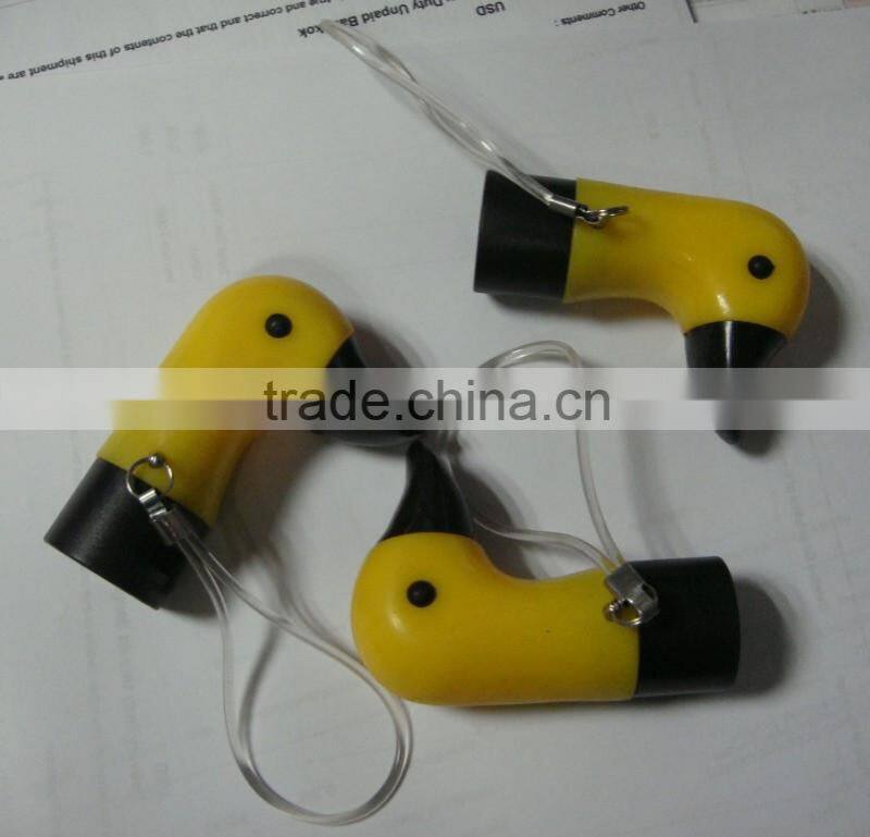 2017 simple and elegent auto 2 fold duck head plastic handle umbrella