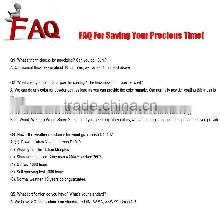 6000 Series Silver Anodized U Channel Aluminum Extrusion Profile
