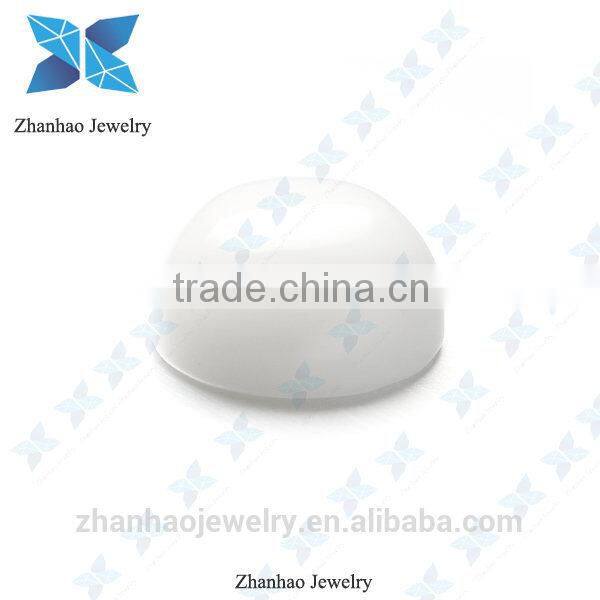 semiprecious stone lab created flat bottom glass stone loose cabochon