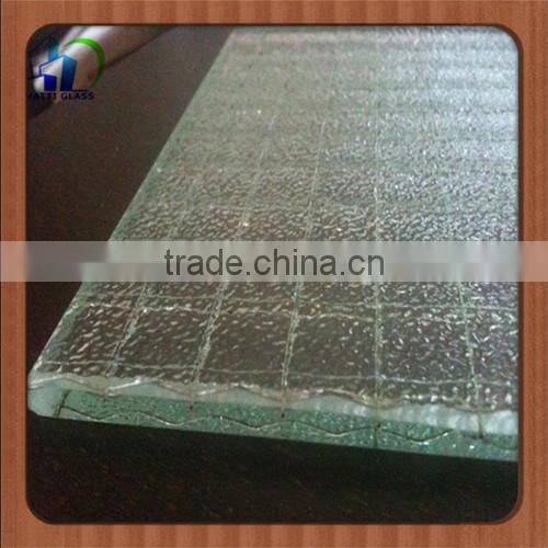 High quality fireproof glass panels clear toughened safety wire glass
