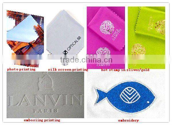 Personalized portable white microfiber cleaning glove manurfactory