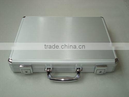 popular Aluminum Laptop Case suitcase briefcase with file pocket