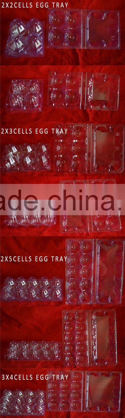 plastic quail egg tray packaging clear clamshell