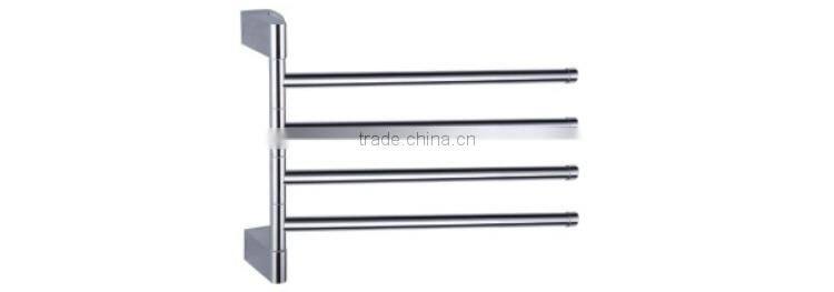 Chrome Surface finishing adjustable bathroom equipment 4 tier hotel style towel rack