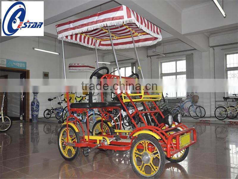 china luxury family four wheel adult two person surrey bike for sale
