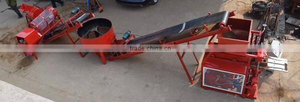 zy2-10 Automatic Compressed Earth Block Machine Small automatic Cement Interlock Brick Machine