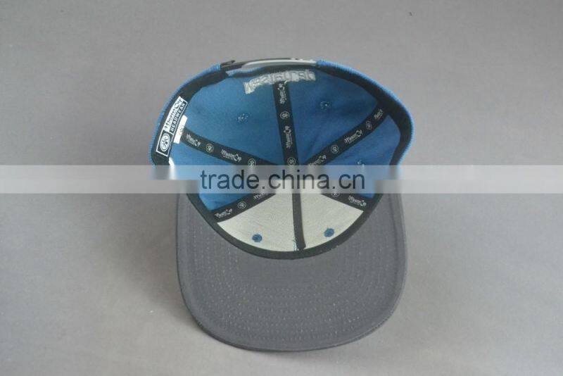 Custom high quality 3D embroidery snapback cap