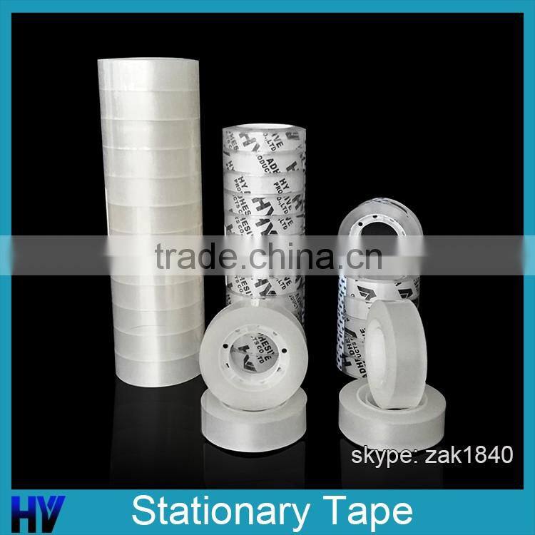 12 Rolls Crystal Clear Transparent School Office Stationary Adhesive Tapes