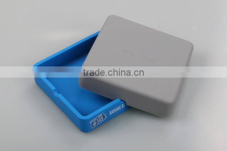 Square Shape portable Silicone ashtray
