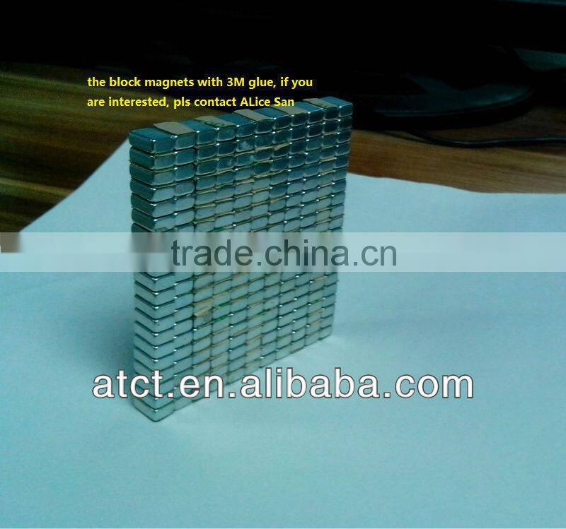 Permanent magnet with 3M glue,magnetic sensor