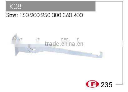 K08 Wood board shelf bracket support shelf brackets chrome display bracket