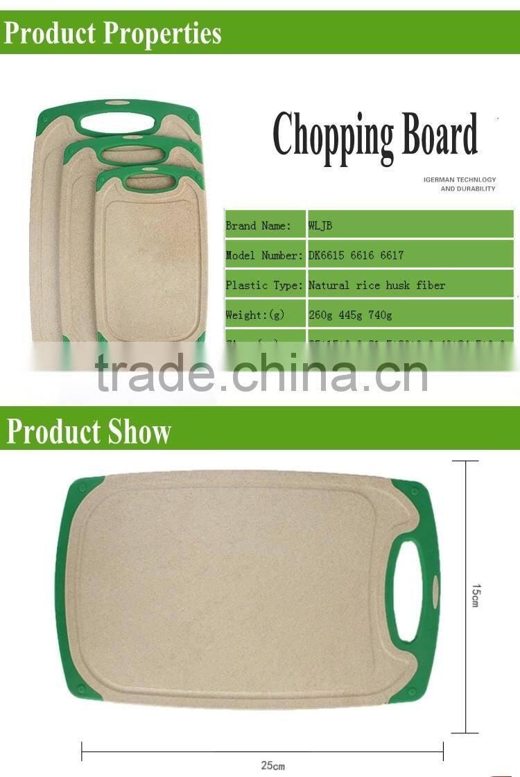 DK6615 Eco-friendly Feature Husk Stacking Blocks Cutting Chopping Block For Kicthenware