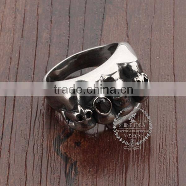18MM Stainless steel vintage punk style evil fist ring fashion ring steam punk jewelry 6240022