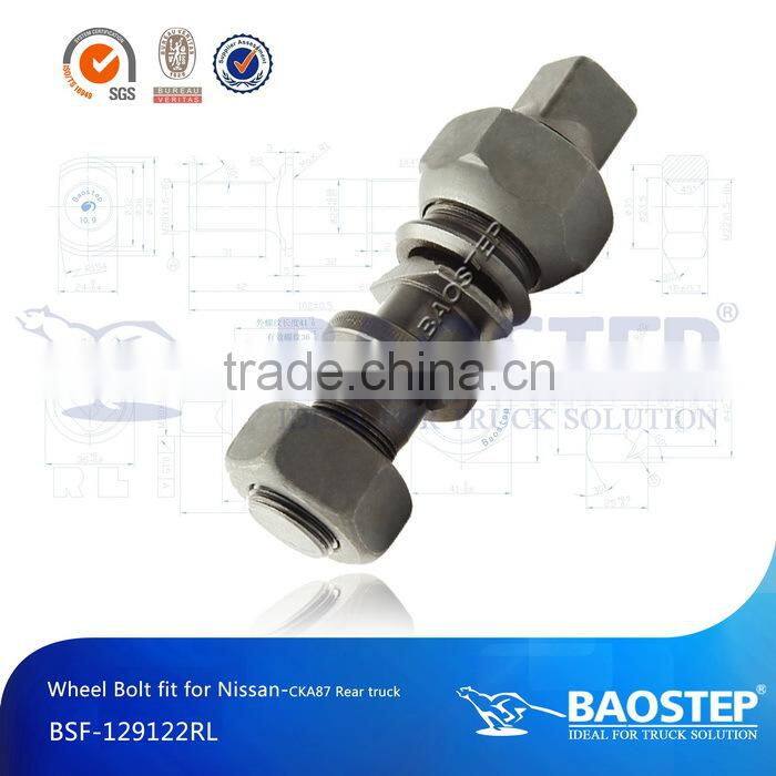 High Tensile double threaded screw/double hex bolt