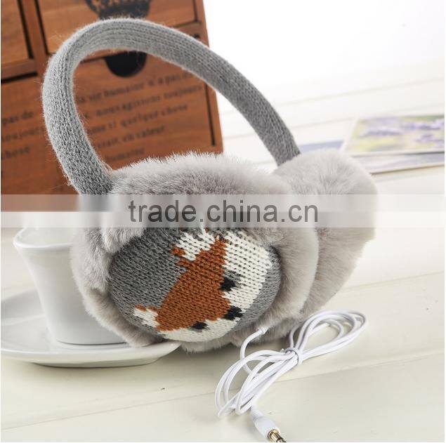 Cute Animal Head Pattern Kids Warm Earmuffs