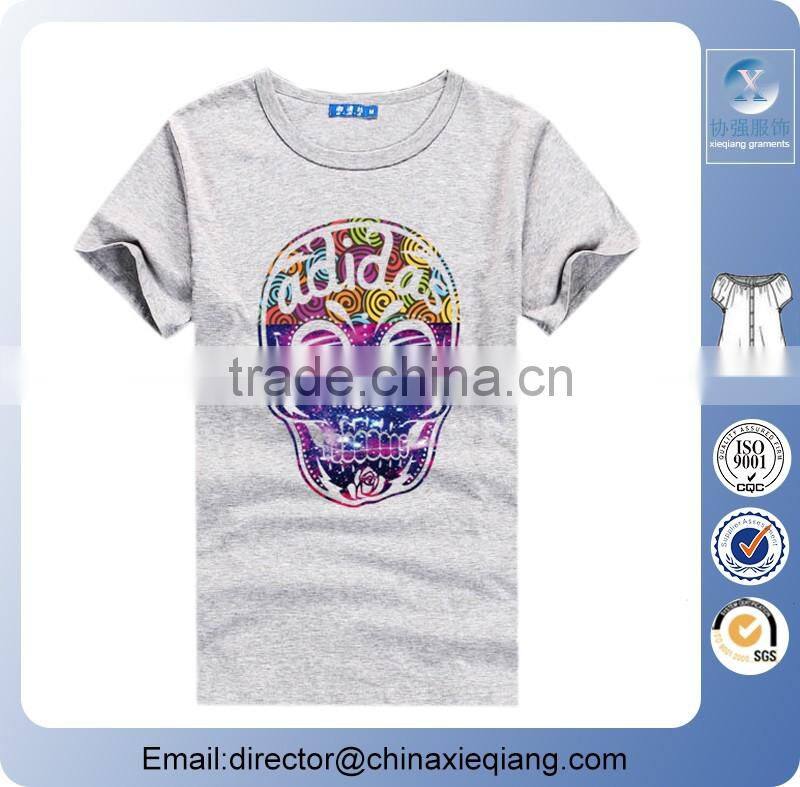 cheap sublimation men t-shirt print with custom logo/wholesale custom t shirts