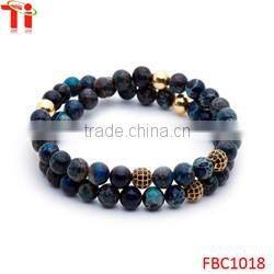 8mm black natural matt onxy beads lion head charm bracelet, most popular stainless steel jewelry bracelet for men