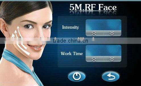 Multipolar Mini RF radio frequency system for wrinkle removal and skin tightening