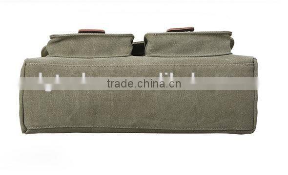 Made in china high quality Men's Vintage Canvas Messenger Shoulder Bag Crossbody Sling School Bags Satchel