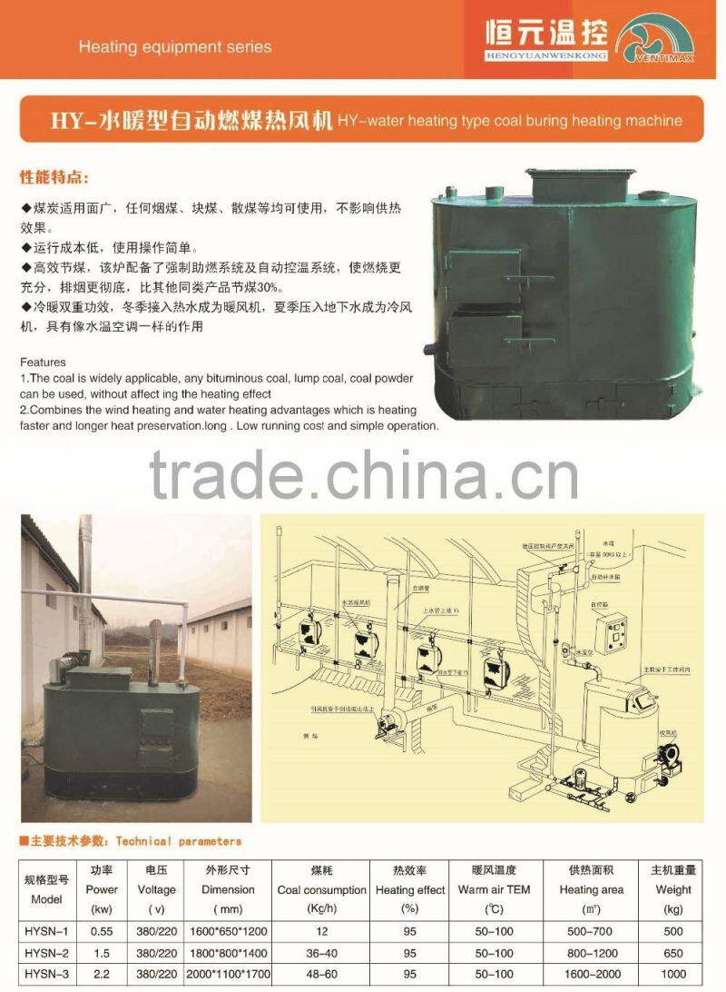 Hot Sale coal burning heater for greenhouse heater