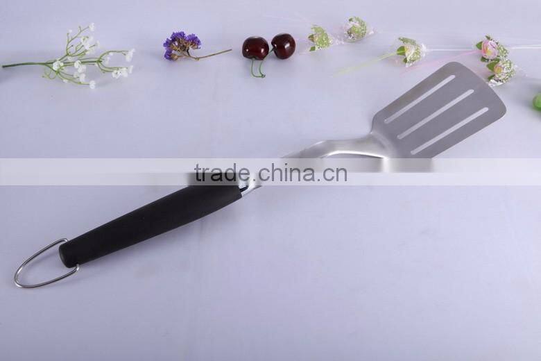 3 Piece BBQ Tools Set - Heavy Duty Professional Grade 3 Pc Barbecue Tool Set Including Grilling Spatula, Tongs, and Fork