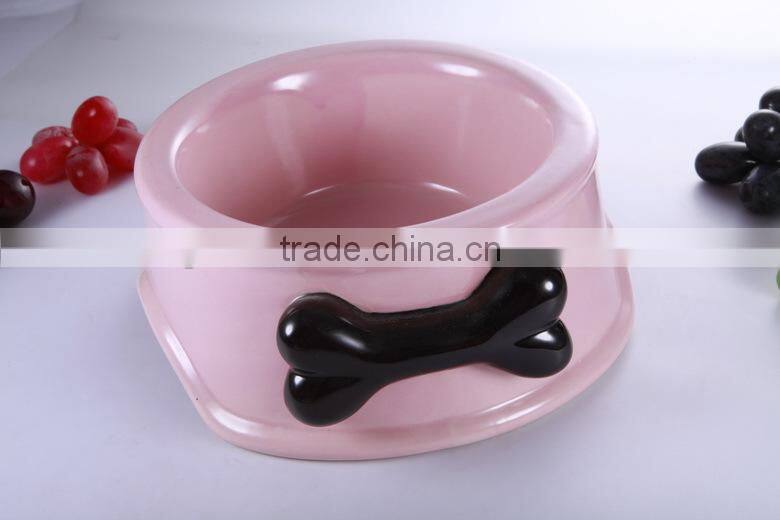 Plastic melamine pet bowl/dog bowl/cat bowl with cute picture prints yorkshire canary birds