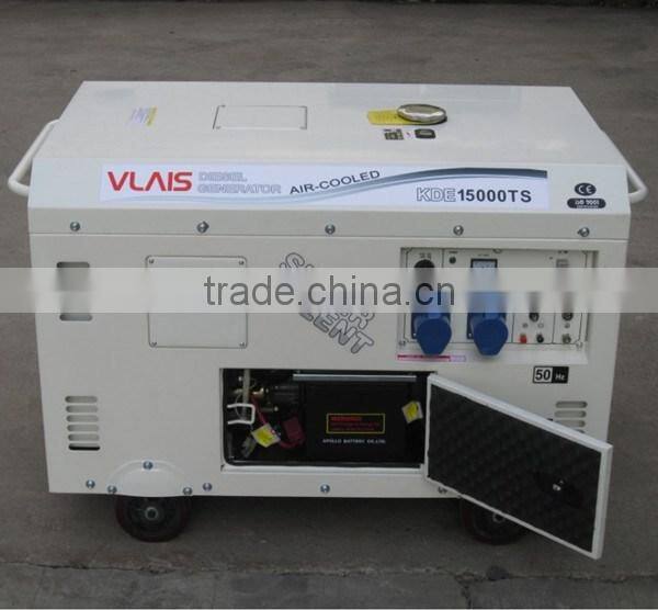 High quality silent diesel generator for big power KDE15000T
