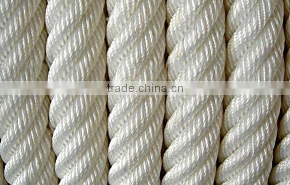 ATLAS rope nylon+fiber flat rope twisted 6strands 40mm