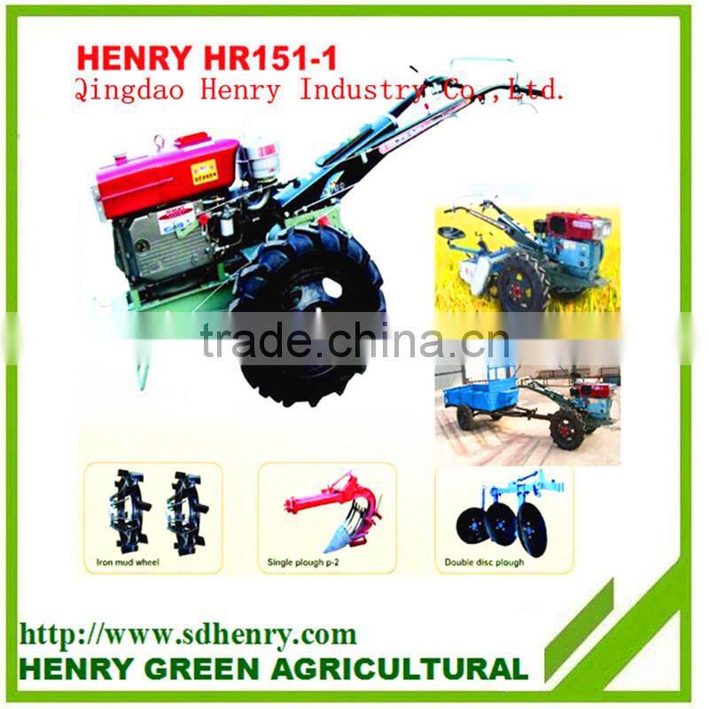 manual hand operation tractor rotary tiller with spare parts