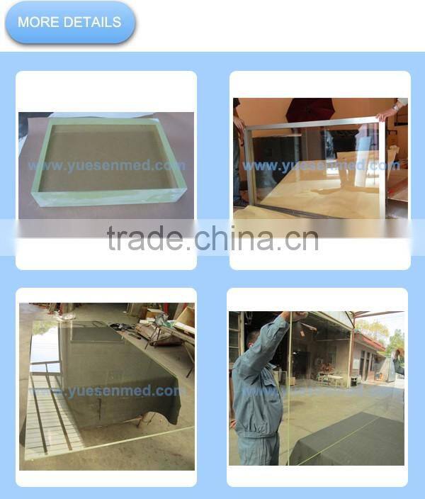 top quality medical radiography CT room x ray radiation protection glass