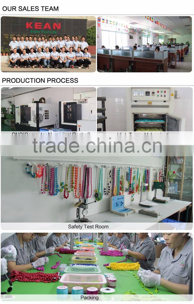 silicone teething jewelry Use color colors for you choice Necklaces Silicone Bead teething