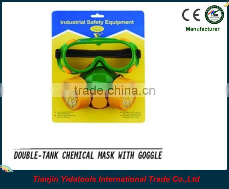 Green double tank respirator