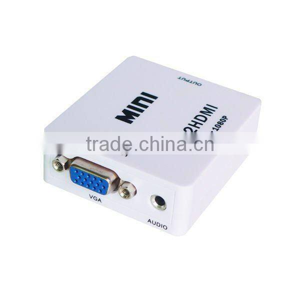 Mini VGA to HDMI Up Scaler 1080P Converter