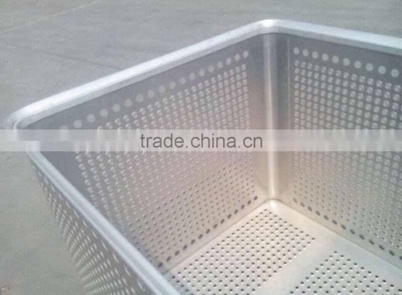 Aluminum Maritime seafood transfer container, storage tool for cargo