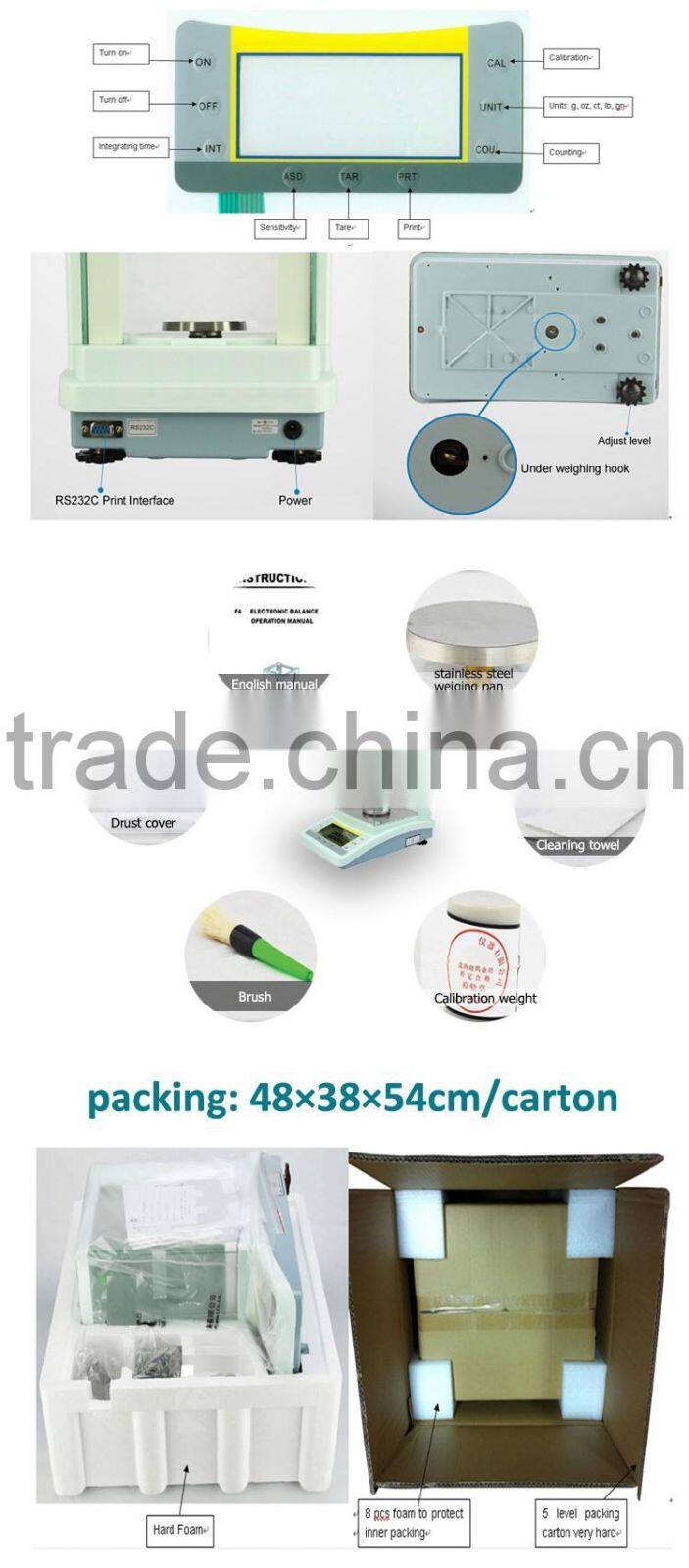 160g 0.1mg Body Fat Analyzer palm weighing scale parts