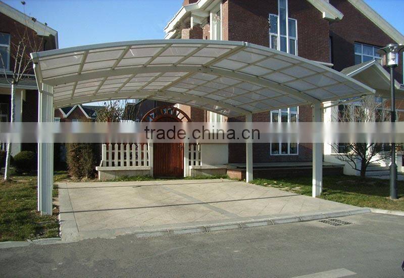 latest 2 car metal carport for motorcycle HX114