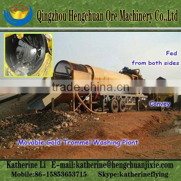 Hot Sale Gold Washing Pan/Mobile Gold Washing Plant/Gold Washing Machine
