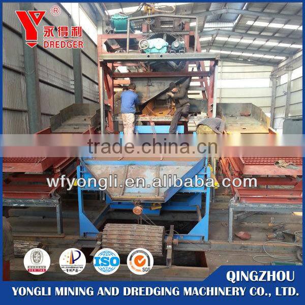 Gold Dredger with bucket chain type and pump suction type