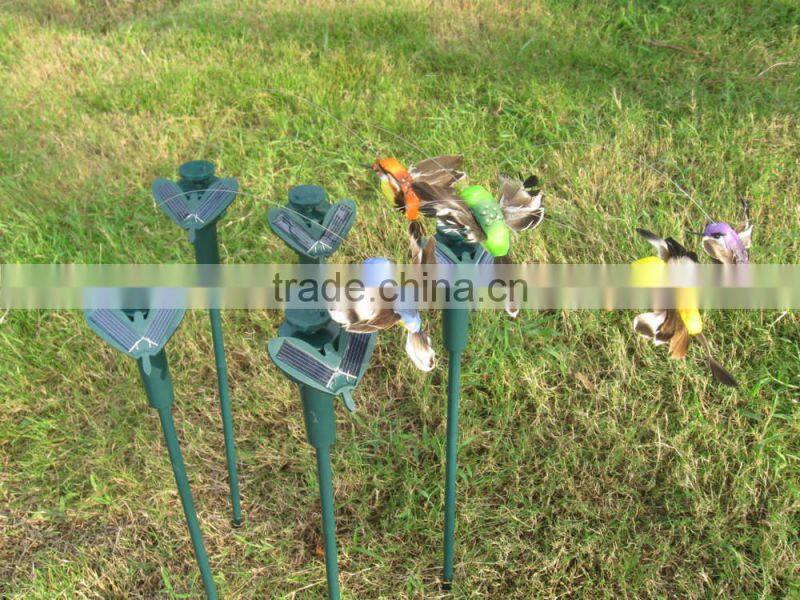 hotest solar hummingbird garden decoration solar hummingbird decorative humingbird fluttering hummingbird flying hummingbird