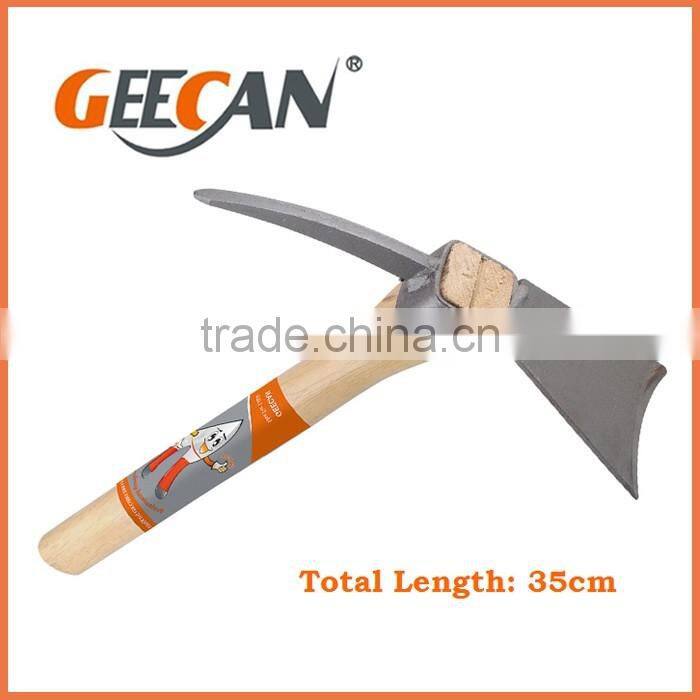 Best selling carbon-steel garden hoe/digging hoe with wood handle